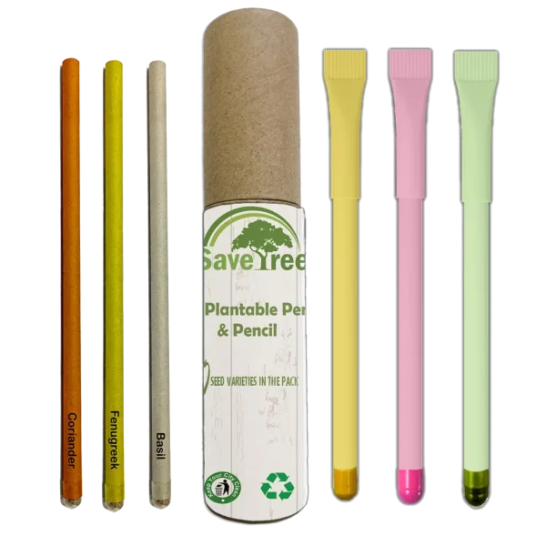 Plantable Pen and Pencil Pack of 3+3(M)