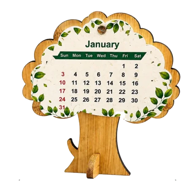 Bamboo Tree With Seed Calendar